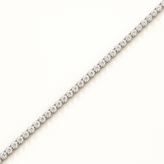 6.92 Carats 3.40mm Elegant Classic Tennis Bracelet in 14kt Gold– 7 Inches