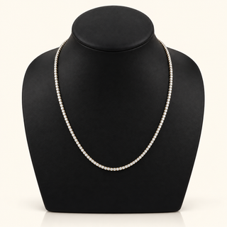 11.85 Carats 2.6mm Elegant Classic Tennis Chain in 14kt Gold – 22 Inches