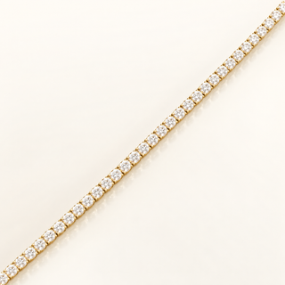 4.34 Carats 2.55mm Elegant Classic Tennis Bracelet in 14kt Gold – 7 Inches