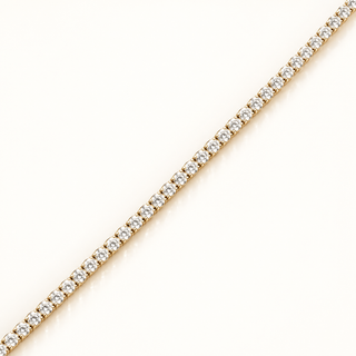 3.01 Carats 2.15mm Elegant Classic Tennis Bracelet in 14kt Gold – 7 Inches