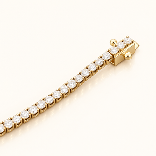 3.01 Carats 2.15mm Elegant Classic Tennis Bracelet in 14kt Gold – 7 Inches
