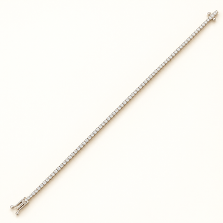 2.64 Carats 2mm Elegant Classic Tennis Bracelet in 14kt Gold – 7 Inches