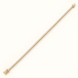 2.64 Carats 2mm Elegant Classic Tennis Bracelet in 14kt Gold – 7 Inches