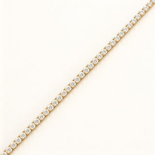 2.64 Carats 2mm Elegant Classic Tennis Bracelet in 14kt Gold – 7 Inches