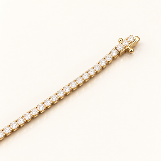 2.64 Carats 2mm Elegant Classic Tennis Bracelet in 14kt Gold – 7 Inches