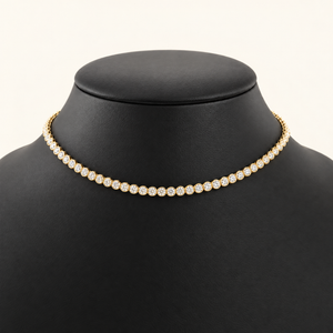 KALLISTE — 8.8ct Bezel Tennis Lab-Grown Diamond Necklace