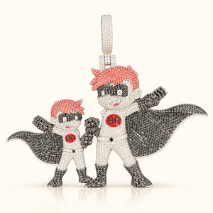 22 Carats (LGD) Superhero Pendant | Custom Jewelry Pendant in 10K Gold