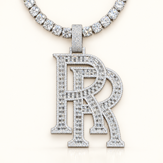 27 Carats The "Spirit of Luxury" RR Pendant | Custom Jewelry Pendant in 14K White Gold