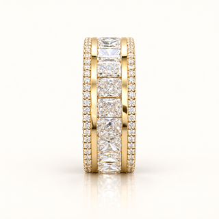 9 Carats Iconic Radiant-Cut Diamond Ring in 14K Gold