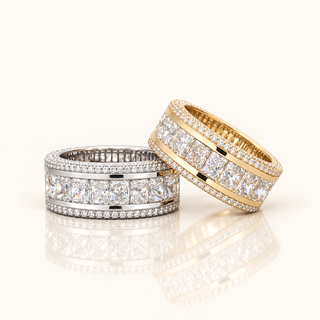 9 Carats Iconic Radiant-Cut Diamond Ring in 14K Gold