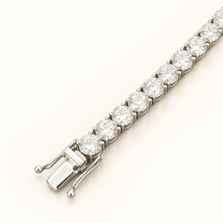 27.66 Carats 6.7 mm Elegant Classic Tennis Bracelet in 14kt Gold – 6.5 Inches