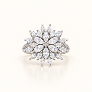 1.9 Carats Marquise-Cut Diamond Ring in Solid in 14K Gold