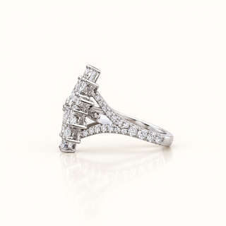 1.9 Carats Marquise-Cut Diamond Ring in Solid in 14K Gold