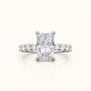 5.6 Carats The Opulence Radiant-Cut (LGD) Diamond Ring in 14K Gold