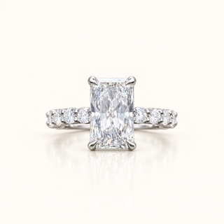 5.6 Carats The Opulence Radiant-Cut (LGD) Diamond Ring in 14K Gold
