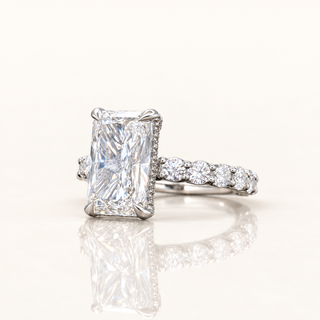 5.6 Carats The Opulence Radiant-Cut (LGD) Diamond Ring in 14K Gold