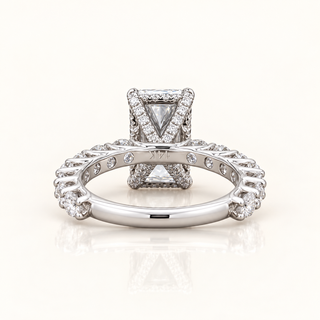 5.6 Carats The Opulence Radiant-Cut (LGD) Diamond Ring in 14K Gold