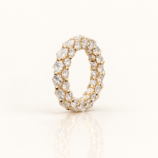 24.03 Carats The Vanguard Hexagon Diamond (LGD) Ring in 14K Gold