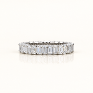 3 Carats Half Oval-Half Eternity Diamond Ring in 14K Gold