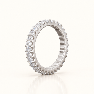 3 Carats Half Oval-Half Eternity Diamond Ring in 14K Gold