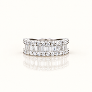 VALENTINA — 1.93ct Baguette & Round Lab-Grown Diamond Band
