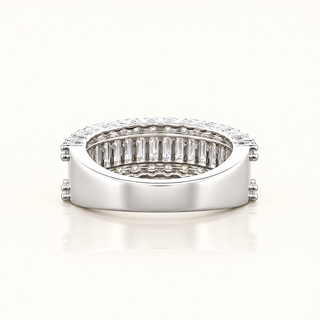 VALENTINA – 2 Carat Baguette Cut Diamond Eternity Ring in 10K White Gold