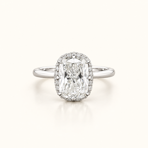 VALERIA — 3.01ct Cushion Cut Lab-Grown Diamond Halo Ring