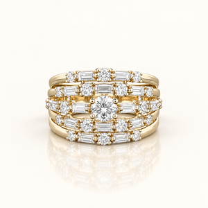 DANAE — 2ct Round and Baguette Lab-Grown Diamond Ring