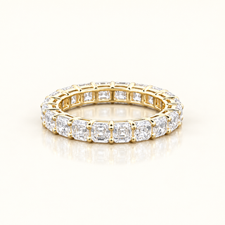 PENELOPE – 4 Carat Asscher LGD Ring in 14K Yellow Gold