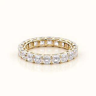 PENELOPE – 4 Carat Asscher LGD Ring in 14K Yellow Gold