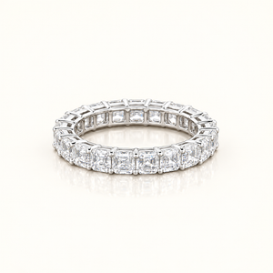 VICTORIA — 4ct Square Emerald Eternity Lab-Grown Diamond Ring