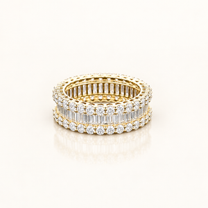 MIRELLA — 5ct Baguette Eternity Lab-Grown Diamond Ring