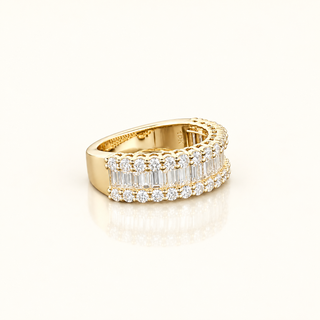 AURELIA – 2 Carat Baguette LGD Eternity Ring in 10K Yellow Gold