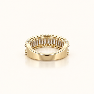 AURELIA – 2 Carat Baguette LGD Eternity Ring in 10K Yellow Gold