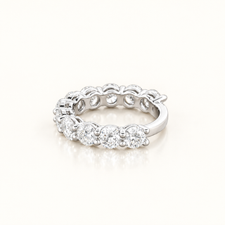 AMARA – 3 Carat Round LGD Eternity Ring in 14K White Gold