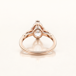 VALENTINA – 2 Carat Marquise LGD Ring in 14K Pink Gold