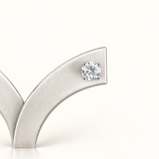 AMARA – 4 Carat Total Round LGD Earrings in 10K White Gold