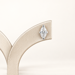 VALENTINA – 2 Carat Total Marquise LGD Earrings in 14K White Gold