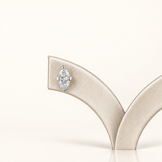 VALENTINA – 2 Carat Total Marquise LGD Earrings in 14K White Gold