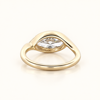 CORINNE – 2 Carat Marquise LGD Ring in 14K Yellow Gold