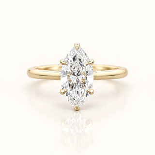 GISELLE – 2 Carat Marquise LGD Ring in 14K Yellow Gold