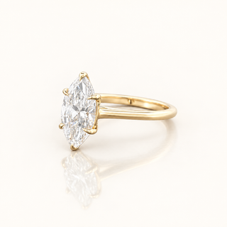 GISELLE – 2 Carat Marquise LGD Ring in 14K Yellow Gold