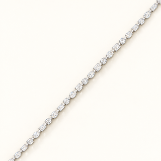 AURORA – 10 Carat Fancy LGD Bracelet in 10K White Gold