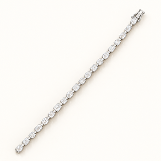 AURORA – 10 Carat Fancy LGD Bracelet in 10K White Gold