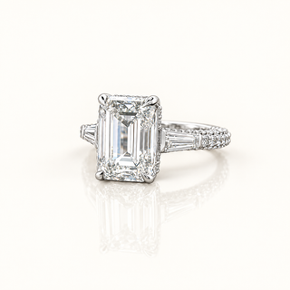 ISMINA – 12.5 Carat Oval LGD Ring in 14K White Gold
