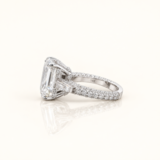 ISMINA – 12.5 Carat Oval LGD Ring in 14K White Gold