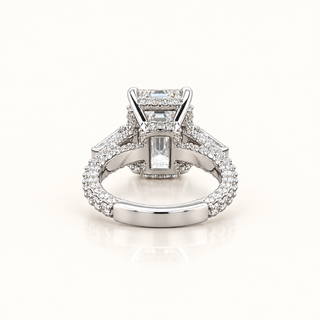 ISMINA – 12.5 Carat Oval LGD Ring in 14K White Gold