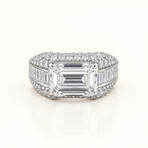 INEZ — 7.08ct Emerald Cut Lab-Grown Diamond Ring