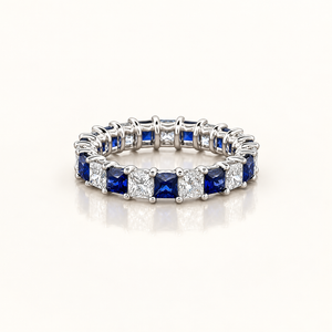 SIBYLLA — 4.5ct Princess Eternity Lab-Grown Diamond Ring