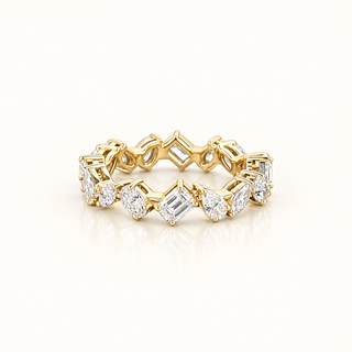 SABRINA – 2 Carat Mixed Fancy LGD Ring in 14K Yellow Gold
